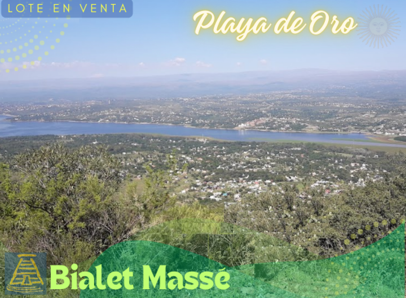 Vendo lote de 390 m2-  Bialet Masse 
